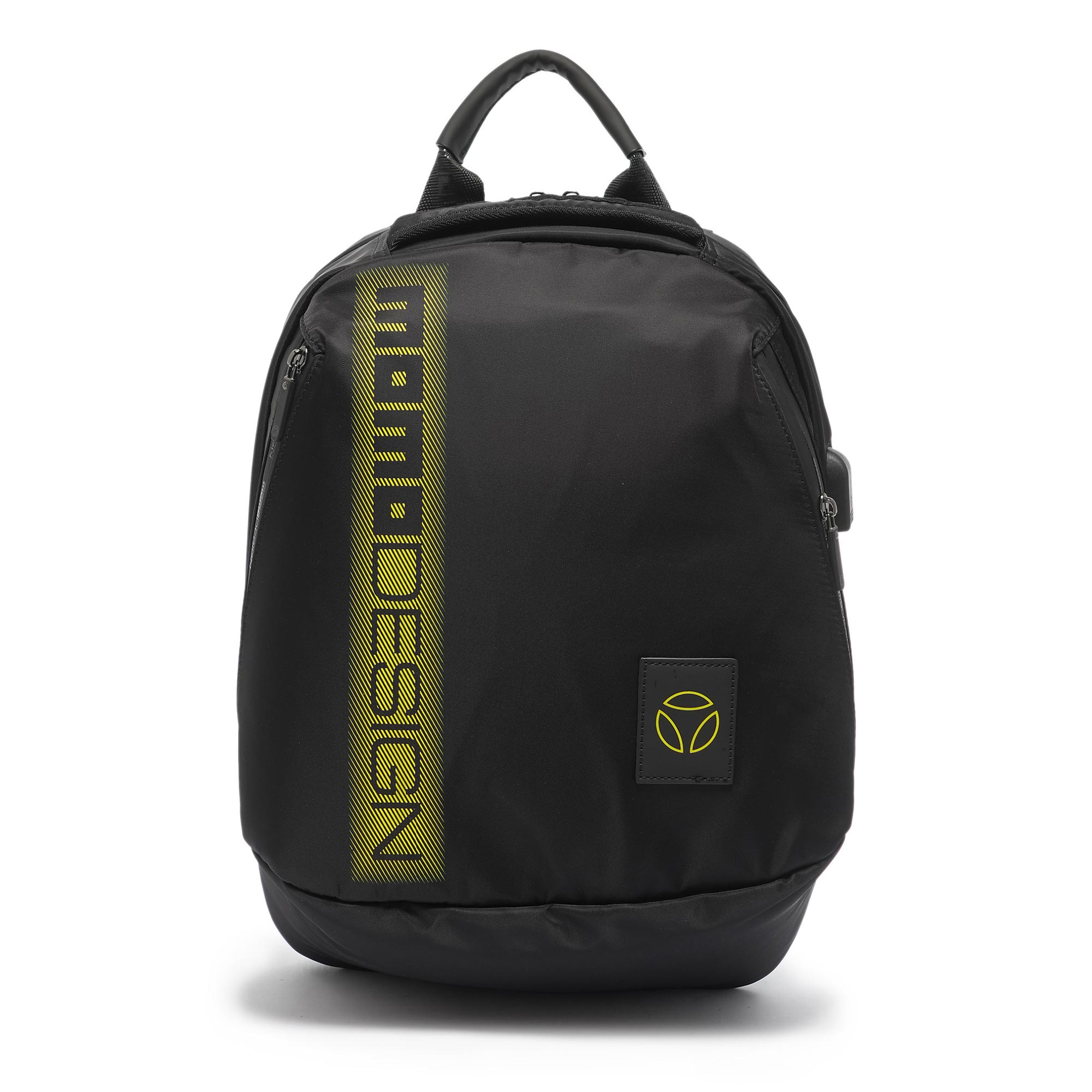 Ovo Rucksack Momodesign OVO Sports Backpack Black / Yellow stripes – Momodesign.com